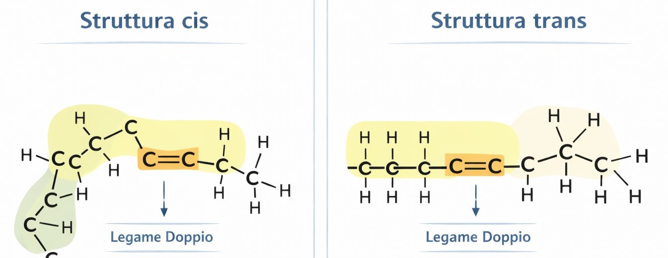 grassi conformazione cis e trans